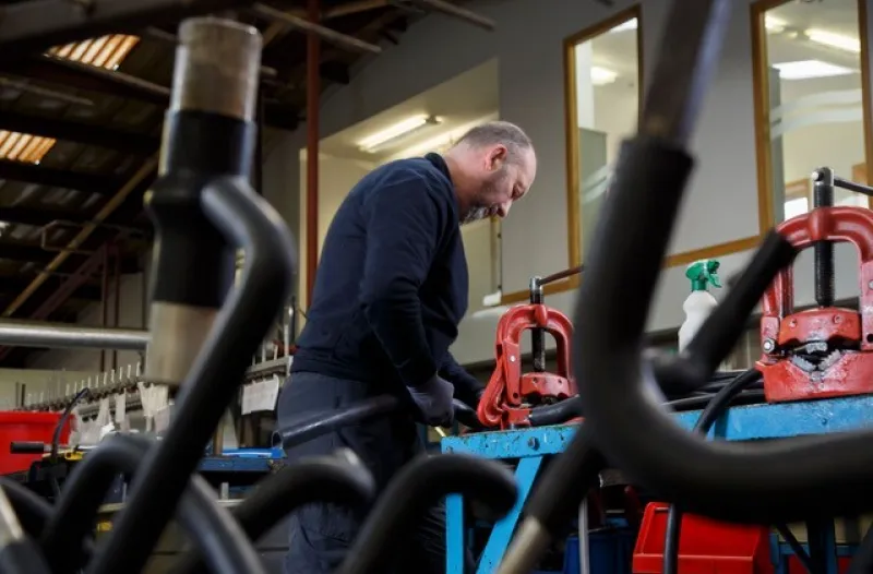 Lee Healey Rubber Hoses Manufactured in the Factory in Manchester UK