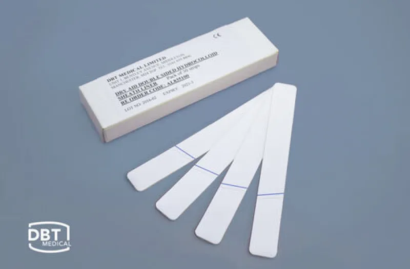Adhesive Incontinence Sheath Securing Strips
